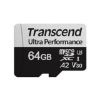  Зображення Карта пам'яті Transcend microSD  64GB C10 UHS-I U3 A2 R160/W80MB/s + SD 